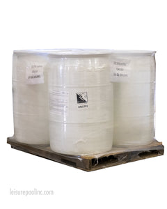 Full Pallet - 55 Gallon Drums Liquid Chlorine Pool Shock | Commercial Grade 12.5-15% Sodium Hypochlorite