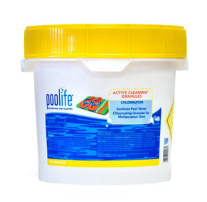 poolife active cleaning granules 25 lb. pail calcium hypochlorite